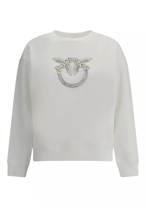 PINKO crystal-embellishment sweatshirt - White