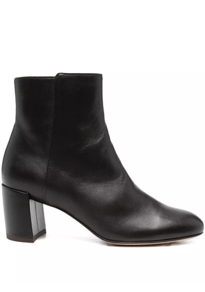 AGL 60mm block-heel leather boots - Brown