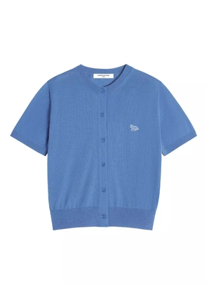 Maison Kitsuné Baby Fox-embroidered cardigan - Blue