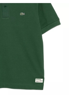 Lacoste striped-collar polo shirt - Green