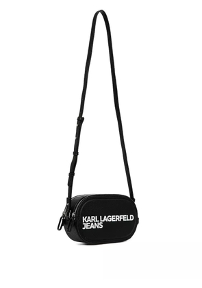 Karl Lagerfeld Jeans logo-embossed crossbody bag - Black