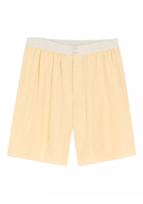 LEMAIRE button-front shorts - Yellow