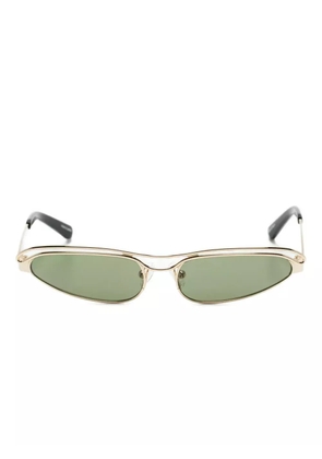 Linda Farrow rectangular frame sunglasses - Gold