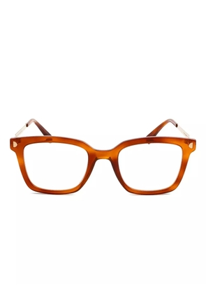 Mykita gold-detail square glasses - Orange
