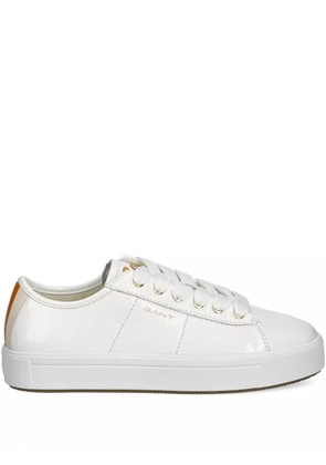 Gant leather lace-up sneakers - White