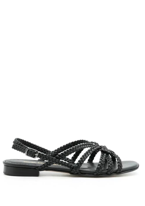 Sarah Chofakian Sea flat sandals - Black