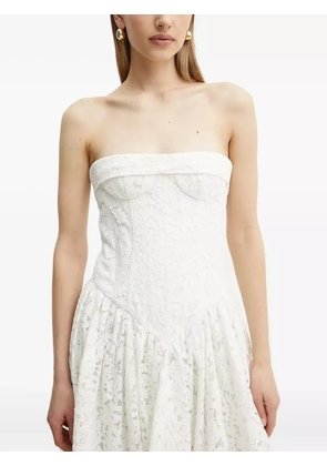 Bardot Felicidad strapless asymmetric dress - White