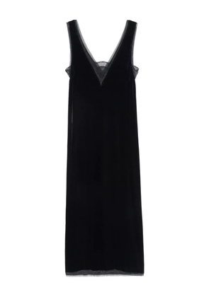 Zadig&Voltaire lace-trimmed slip midi dress - Black