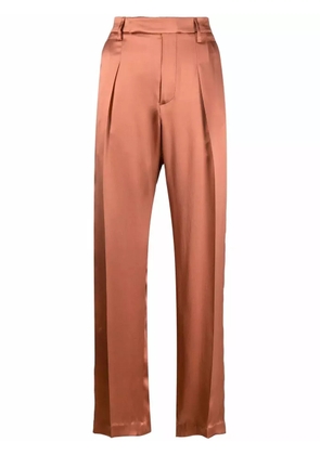 Brunello Cucinelli high-waisted straight trousers - Orange
