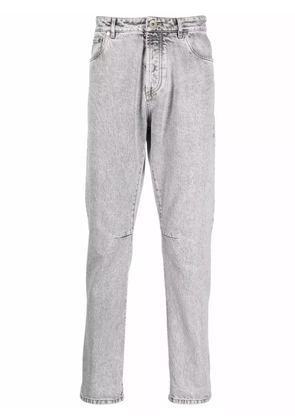 Brunello Cucinelli stonewashed straight-leg jeans - Grey