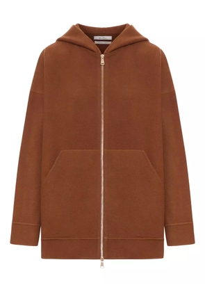 Max Mara wool zip-up hoodie - Brown