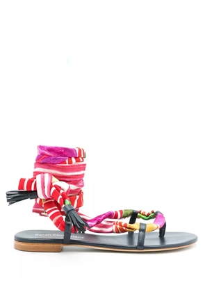 Sarah Chofakian Ocean flat sandals - Blue