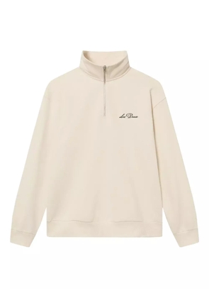 Les Deux half-zip logo sweatshirt - Neutrals