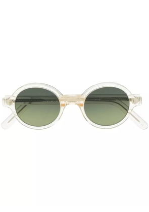 L.G.R transparent round-frame sunglasses - White