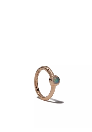 We by WHITEbIRD 18kt rose gold opal Justine hoop single earring - Pink