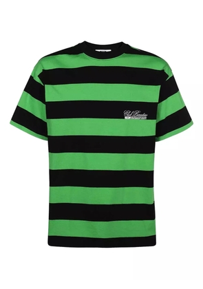 MSGM striped-pattern cotton T-shirt - Green