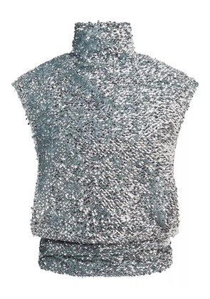 16Arlington Ovica sequinned top - Silver
