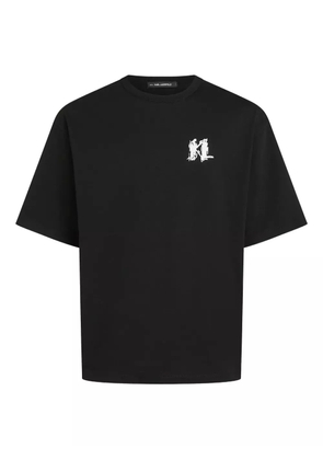 Karl Lagerfeld logo-print T-shirt - Black