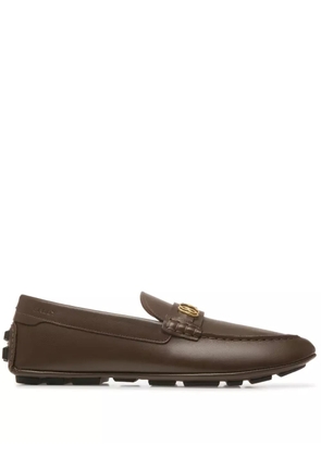 Bally Keeper logo-plaque boat shoes - Brown