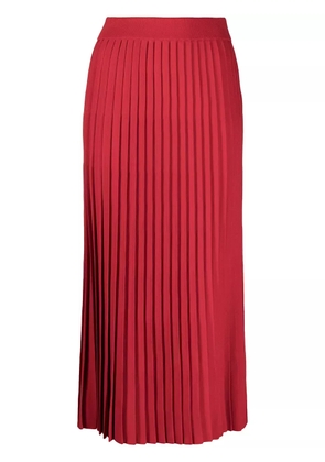 Balenciaga pleated midi skirt - Red