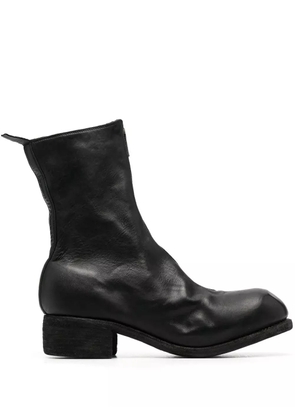 Guidi 50mm zip-up ankle boots - Black