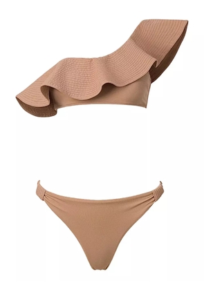 SOFIA ERHAN Florence one-shoulder bikini - Brown