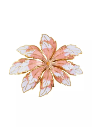 Susan Caplan Vintage 1980s Lotus Flower brooch - Pink