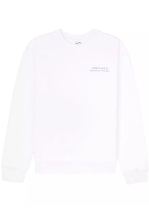 Sporty & Rich Drink Water cotton sweatshirt - White