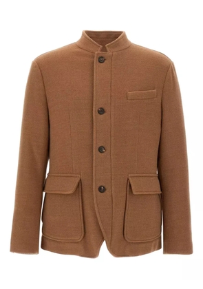Eleventy button-fastening jacket - Brown