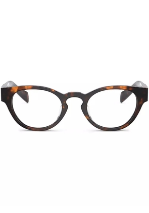 Prada Eyewear round-frame glasses - Brown
