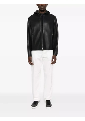 Emporio Armani hooded zip-front jacket - Black