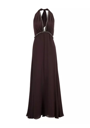 Johanna Ortiz New Destiny halter-neck maxi dress - Brown