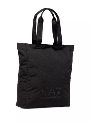 Ea7 Emporio Armani medium logo tote bag - Black