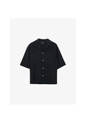Mens Allsaints Rialto Oversized Woven Shirt