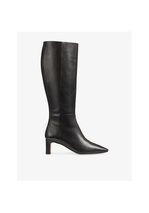 Womens LK Bennett Margarite Leather Heeled Knee-High Boots