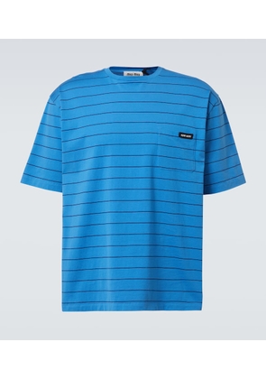 Miu Miu Striped cotton jersey T-shirt