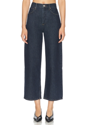AGOLDE Ren High Rise Wide Leg Jeans in Polished - Denim-Dark. Size 29 (also in 28, 32).