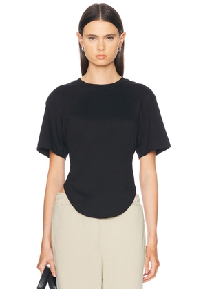 adidas by Stella McCartney Sportswear Curved Hem T-shirt in Black - Black. Size XS (also in ).