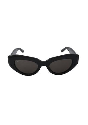 Balenciaga Gray Cat Eye Ladies Sunglasses BB0236S 001 52