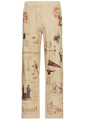 Samuel Zelig Yearbook Pant in Khaki - Beige. Size L (also in M).