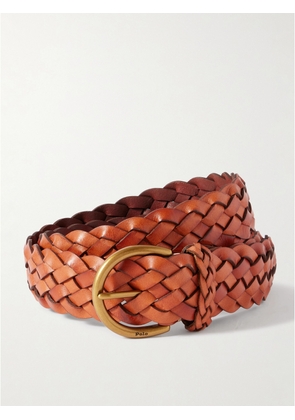 Polo Ralph Lauren - Braided Leather Belt - Brown - x small,small,medium,large