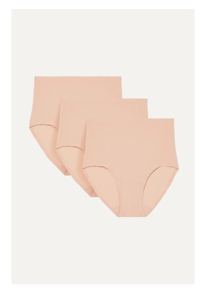 CHANTELLE - Soft Stretch Set Of Three Jersey Briefs - Neutrals - One size