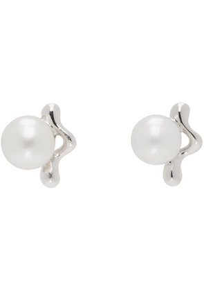 Maria Black Silver Shibuya Ichi Stud Earrings