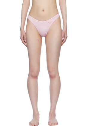 Frankies Bikinis Pink Dove Bikini Bottom