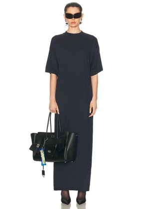 Balenciaga Cocoon Maxi Dress in Faded Black - Black. Size 2 (also in 3, 4).