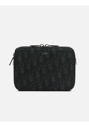 OBLIQUE ZIPPED POUCH