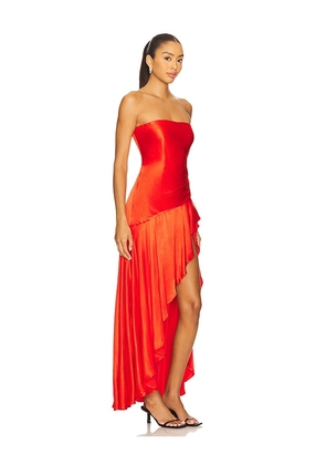Bardot x REVOLVE Lorenza Midi Dress in Red. Size 10. Also in 12, 2, 4, 6, 8.
