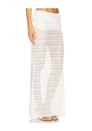 Lovers and Friends Nadina Maxi Skirt in White. Size M. Also in XL, XS.