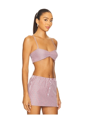 SNDYS x REVOLVE Estelle Bralette in Red. Size L. Also in M, S, XS, XXL, XXS.