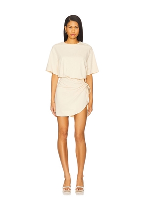 SNDYS Lola Mini Dress in Cream. Size L. Also in M, S, XL, XS, XXS.